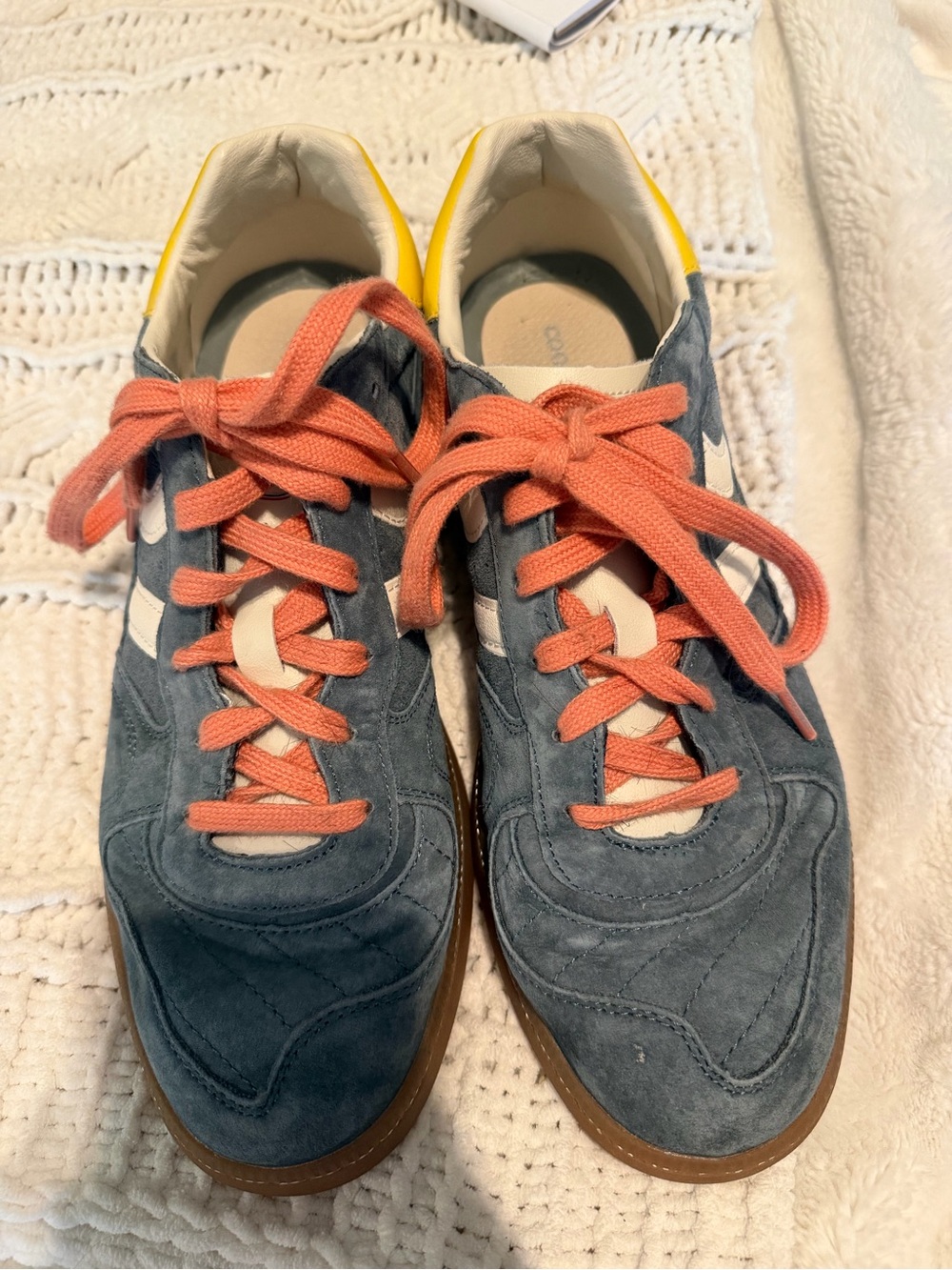 Coolway GOAL Suede Sneakers Men’s Size 10 Blue Yellow Gum Sole